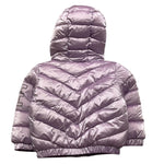 REFRIGUE giubbino tinta unita con cappuccio e stampa logo Lilla per Neonata 2881O00003XX LILLA REFRIGUE 