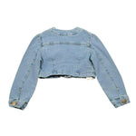Fun & Fun Giubbino In Denim Modello Crop per Neonata FNCBJK16530 BLU FUN & FUN 
