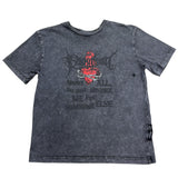 John Richmond T-Shirt Girocollo Tinta Unita con Stampa per Bambino RBP26175TS NERO JOHN RICHMOND 