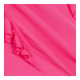 Monnalisa Camicia Giromanica Tinta Unita con Applicazioni per Bambina 175603FS ROSA FLUO MONNALISA 