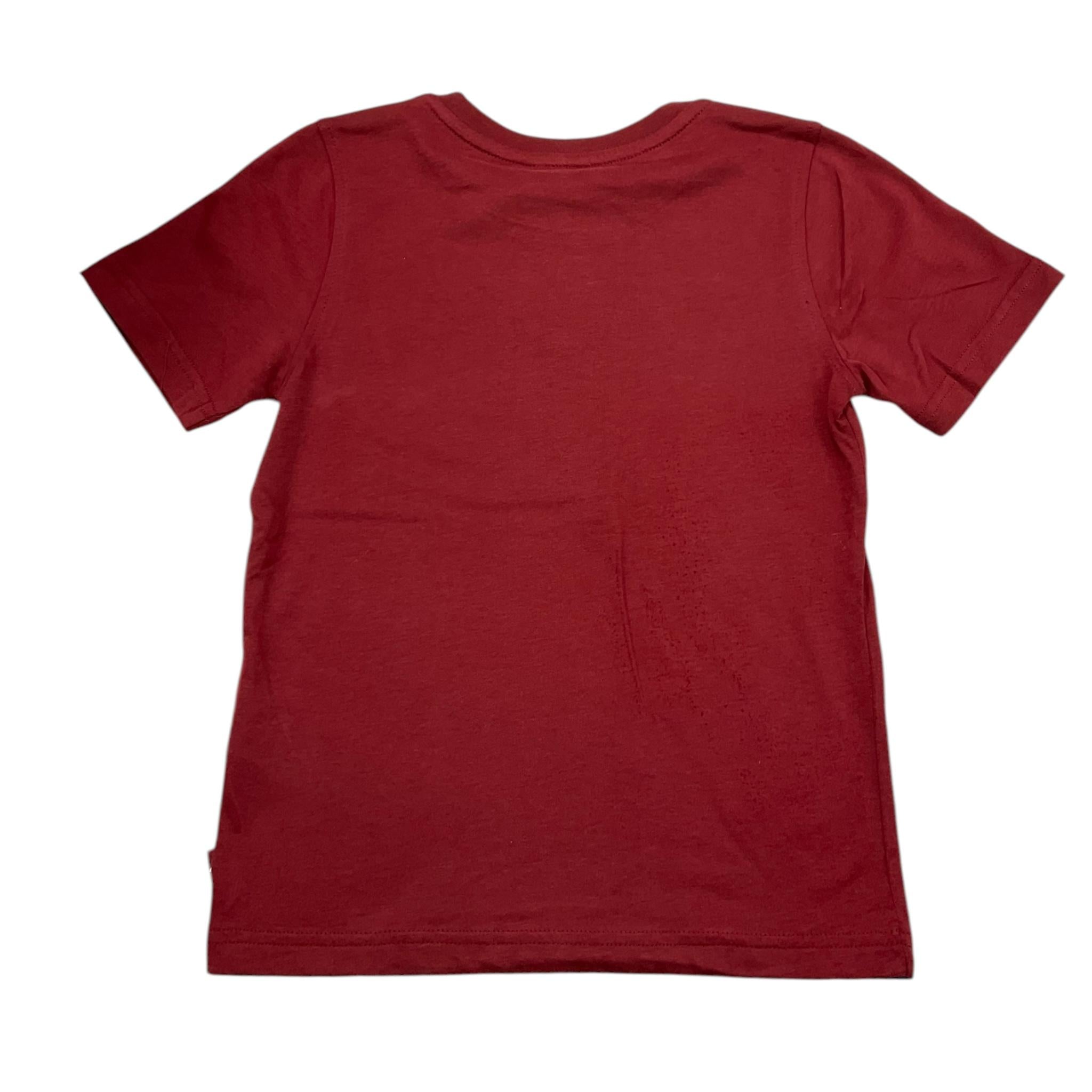 K-WAY t-shirt girocollo tinta unita con stampa Bordeaux per Bambino K7137GW BORDEAUX K-WAY 