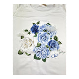 Monnalisa T-Shirt Girocollo Tinta Unita con Stampa per Bambina 717607SG BIANCO MONNALISA 