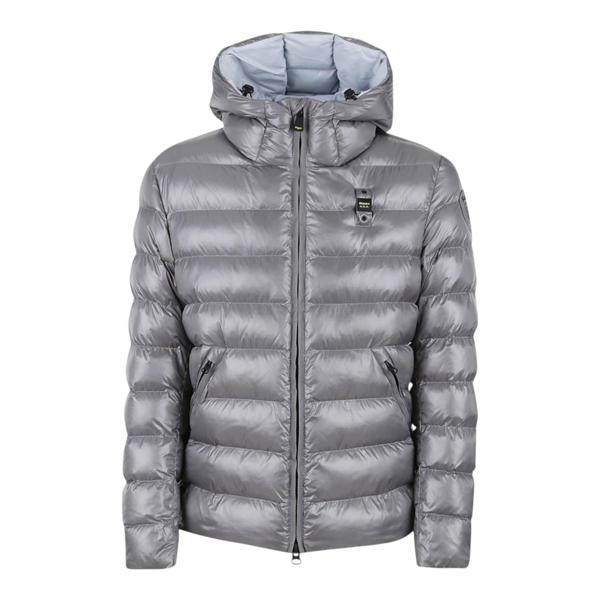 BLAUER giubbino tinta unita con cappuccio Grigio per Bambino 24WBLKC02059 GRIGIO BLAUER 