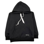 NEVER TOO felpa chiusa con cappuccio tinta unita con stampa in contrasto Nero per Bambino NT1724R NERO NEVER TOO 