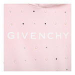 Givenchy Felpa Tinta Unita con Cappuccio per Bambina H15351 ROSA GIVENCHY 