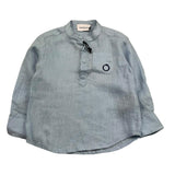 Trussardi Camicia Manica Lunga Tinta Unita per Neonato TIP23108CA AZZURRO TRUSSARDI 