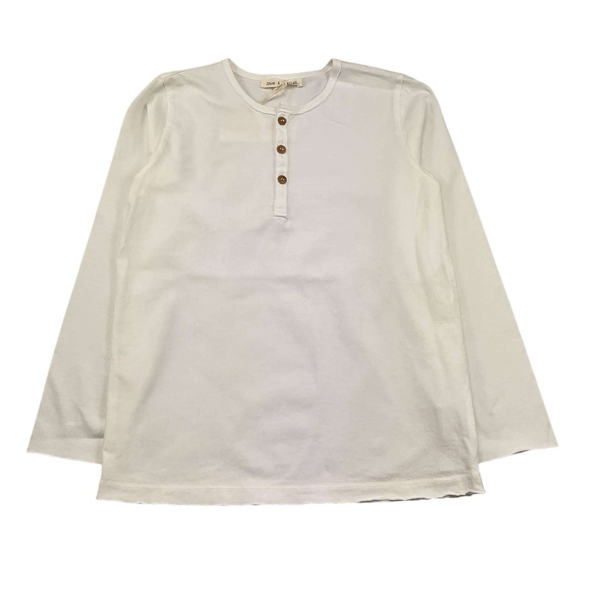 Zhoe & Tobiah Shirt Tinta Unita con Bottoni per Bambino BSE11M PANNA ZHOE & TOBIAH 