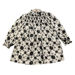 PICCOLA LUDO abito manica lunga tinta unita fantasia floreale Bianco per Bambina BS9WB0344 BIANCO PICCOLA LUDO 