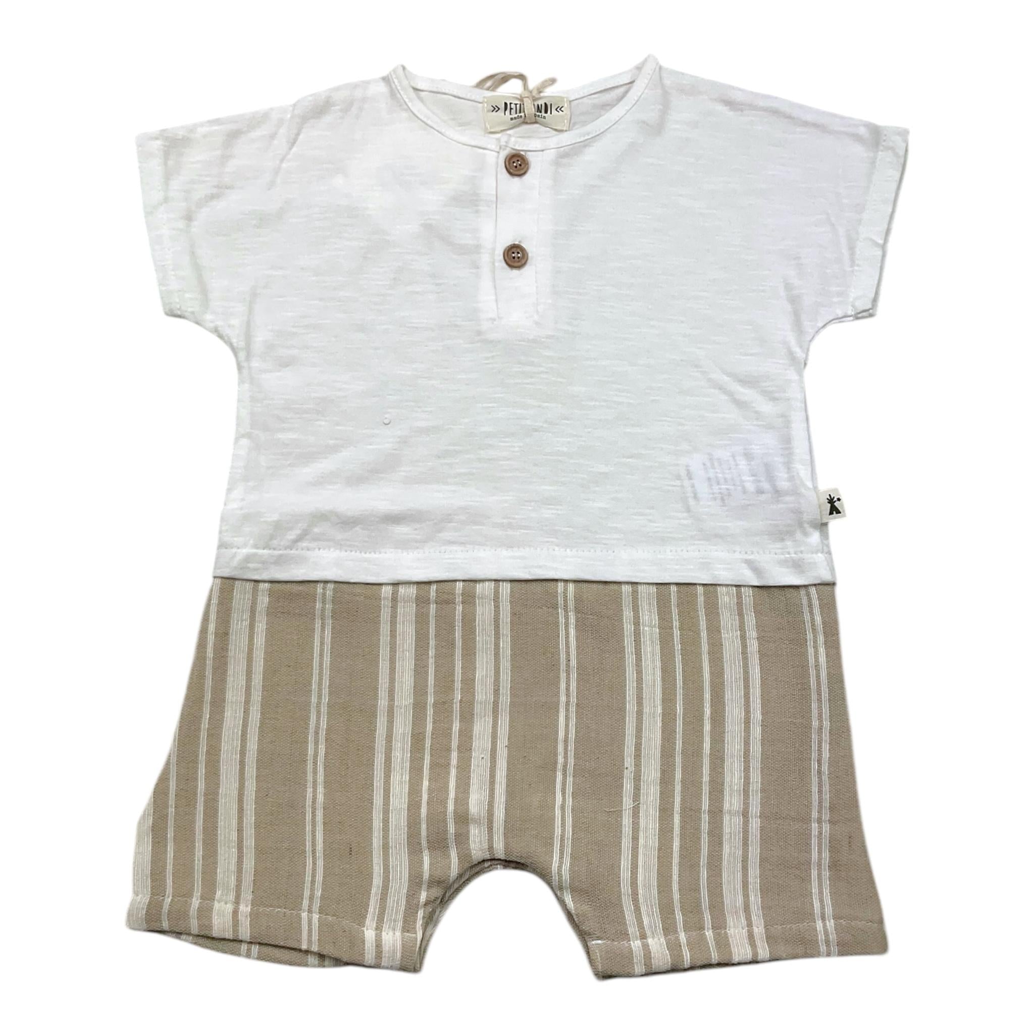 PETIT INDI SS24B2309BIANCO/BEIGE