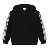 MARC JACOBS felpa in maglia tinta unita con zip Nero per Bambino W60290 NERO MARC JACOBS 