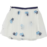 Liu Jo Gonna Tinta Unita In Tulle con Ricami per Neonata KA5043N BIANCO LIU JO 