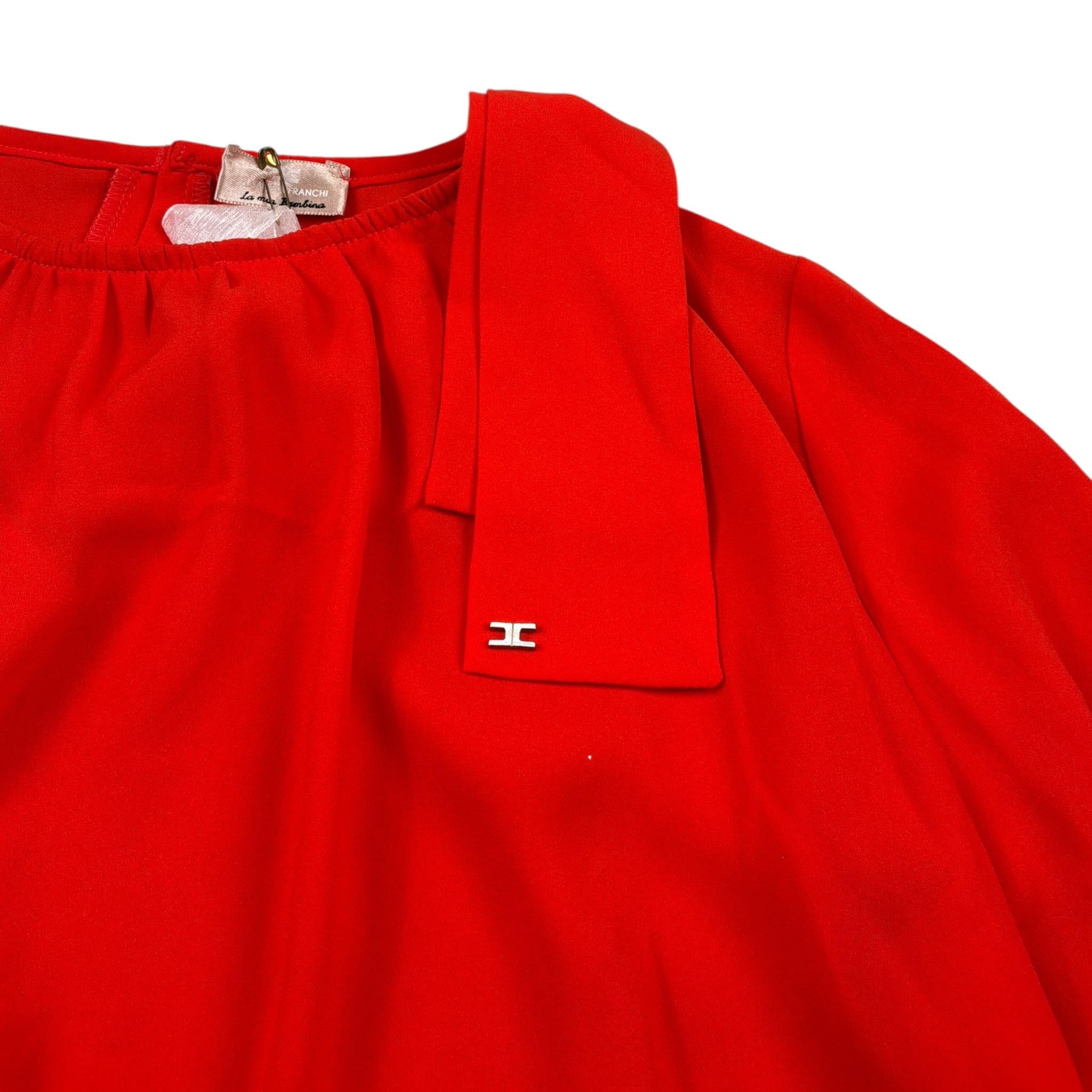 Elisabetta Franchi Camicia Manica Lunga tinta unita Rosso per Bambina EFCA96 ROSSO ELISABETTA FRANCHI 