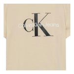 Calvin Klein T-Shirt Tinta Unita con Logo per Neonato IN0IN00001 BEIGE CALVIN KLEIN 