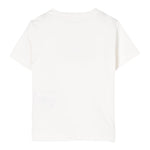 Elisabetta Franchi T-Shirt Girocollo Tinta Unita con Applicazioni Brillantini per Bambina EFTS239 BIANCO ELISABETTA FRANCHI 