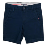 Tommy Hilfiger Bermuda Tinta Unita con Girovita Regolabile per Bambino KB0KB09641XX BLU TOMMY HILFIGER 