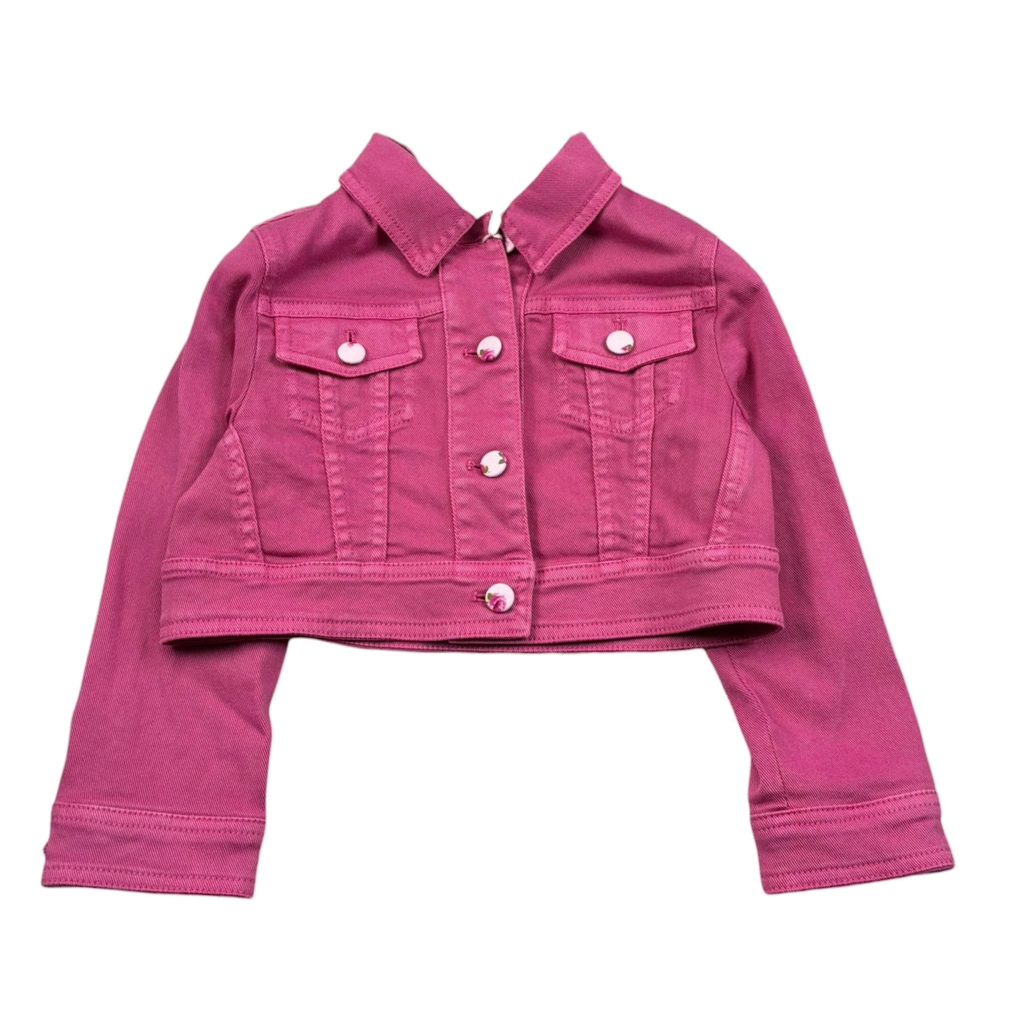 Simonetta Giubbino Tinta Unita Modello Crop per Bambina SU2A17 ROSA SIMONETTA 