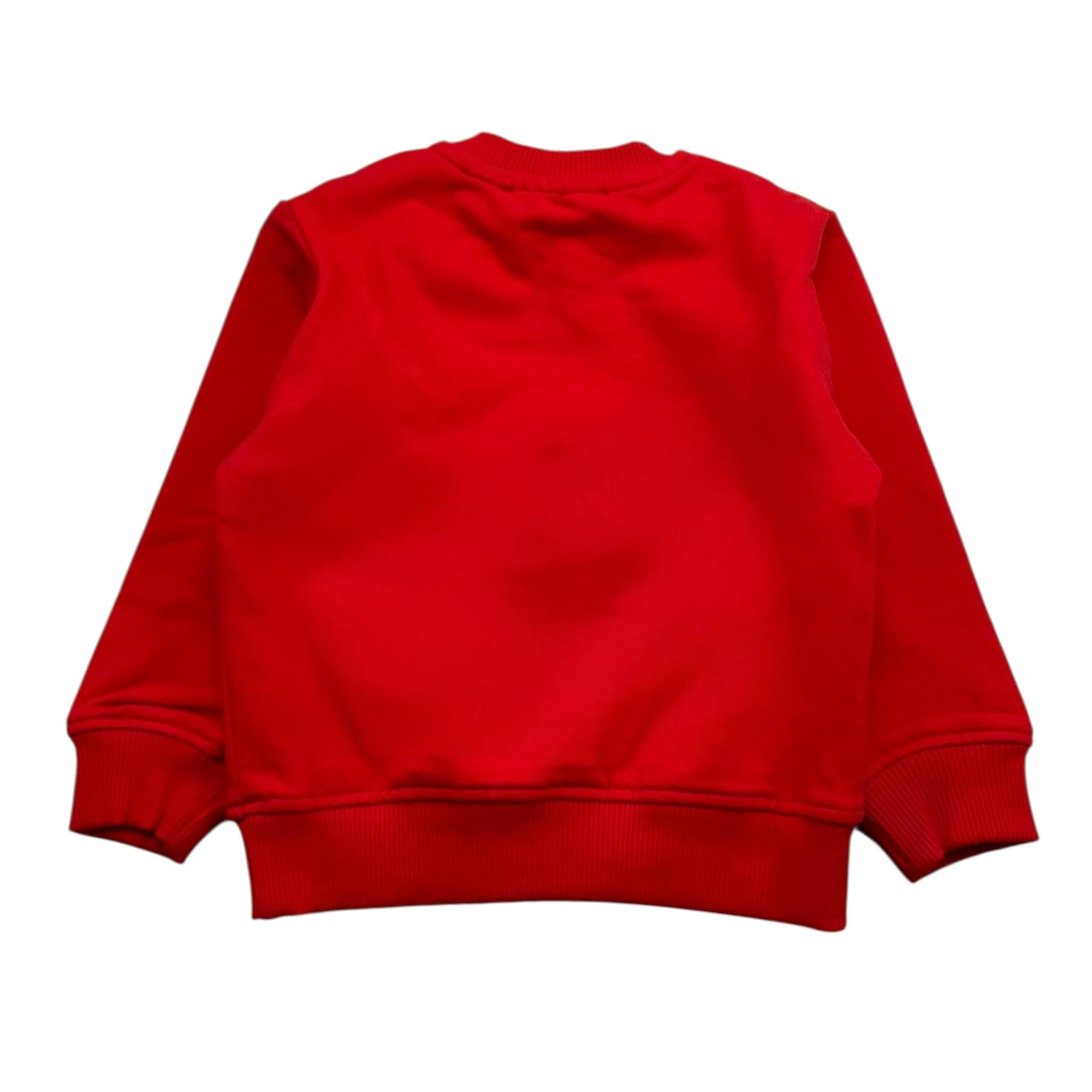 ZU+ELEMENTS felpa girocollo tinta unita con stampa Rosso per Bambino ZU2822J ROSSO ZU+ELEMENTS 