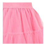 Monnalisa Gonna Tinta Unita con Tulle per Bambina 17CGON ROSA MONNALISA 
