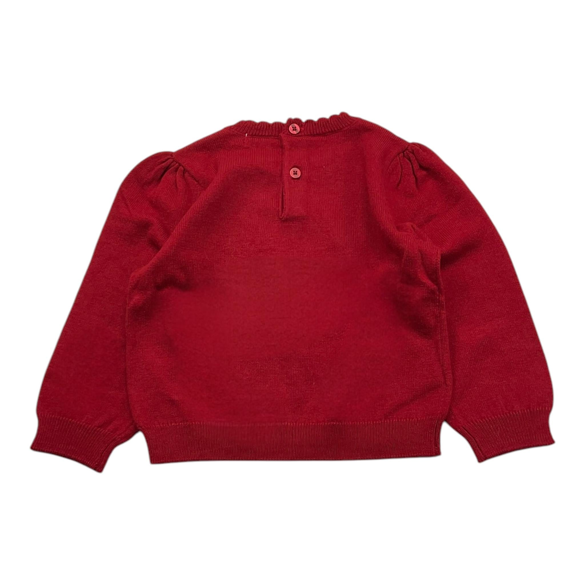 MAYORAL maglia girocollo tinta unita con ricami Rosso per Bambina 2322J ROSSO MAYORAL 