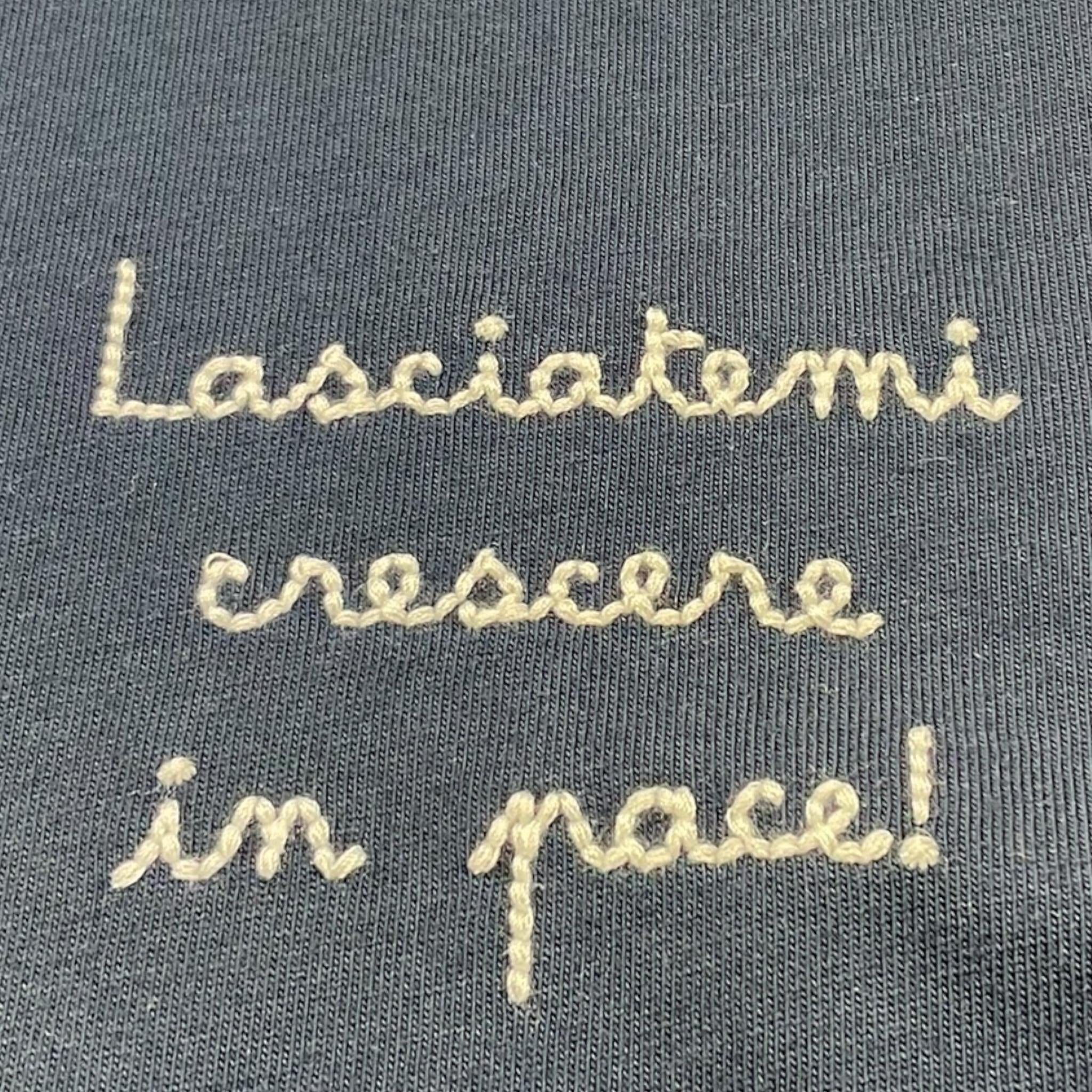 Saint Barth T-Shirt Girocollo Tinta Unita con Stampa per Bambino POT0002 BLU SAINT BARTH 