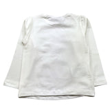 MAYORAL shirt girocollo tinta unita con stampa in contrasto Bianco per Bambina 4067122 BIANCO MAYORAL 