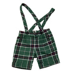 LE BEBE' bermuda con bretelle fantasia scozzese Verde per Neonato LBB5195 VERDE LE BEBE' 