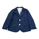 Emanuel Pris Giacca Tinta Unita Fantasia A Righe per Bambino EGC1126B BLU EMANUEL PRIS 