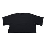 Dsquared2 T-Shirt Girocollo Tinta Unita con Stampa Modello Crop per Bambina DQ2931 NERO DSQUARED2 