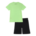 John Richmond Completo 2 Pezzi T-Shirt-Bermuda Bicolore per Bambino RBP25008CJ NERO/VERDE JOHN RICHMOND 