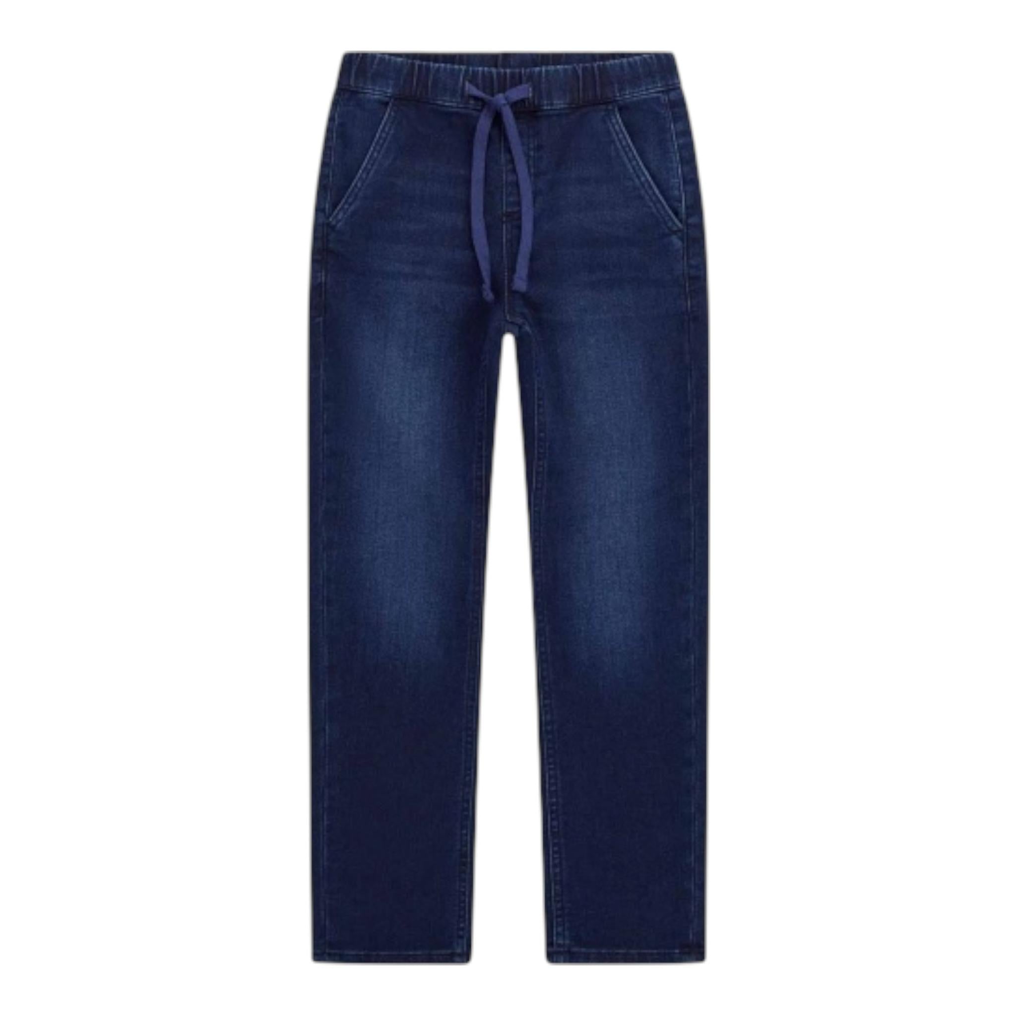 Guess Jeans Tinta Unita con Elastico In Vita per Bambino L5RA14D5FQ0 BLU GUESS 