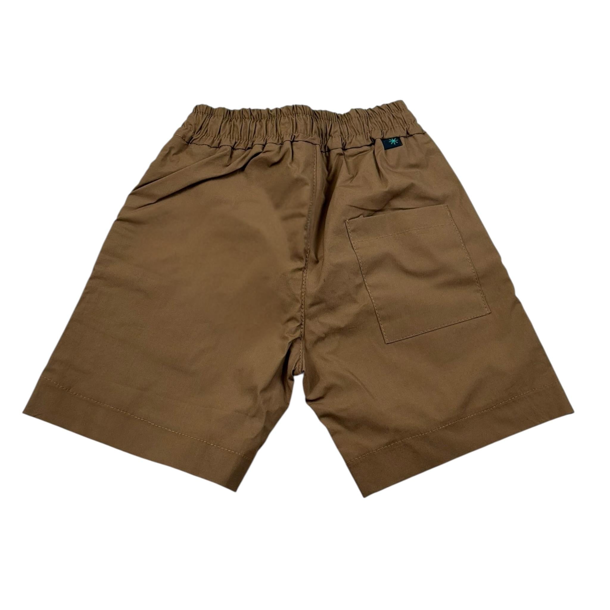 Manuel Ritz Bermuda tinta unita con Elastico In Vita Marrone per Neonato MR2149N MARRONE MANUEL RITZ 