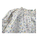 A' La Page Camicia Tinta Unita con Fantasia Fiori per Neonata AL27X BIANCO A' LA PAGE 