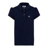 Lacoste Polo Tinta Unita Mezza Manica per Bambina PJ3594 BLU LACOSTE 