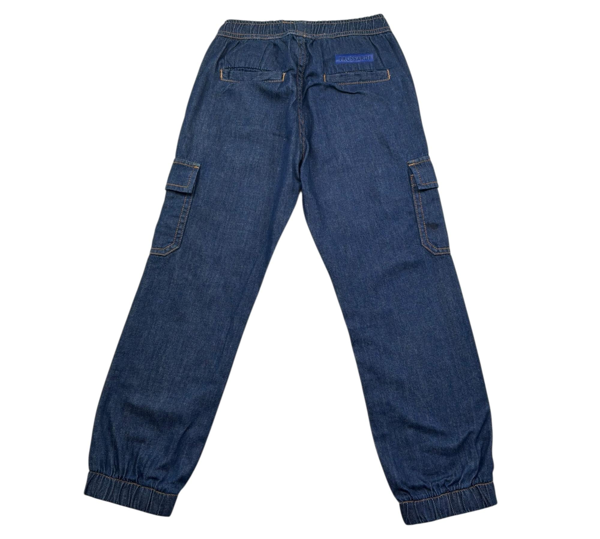 Trussardi Jeans Tinta Unita con Elastico In Vita per Bambino TBP26052PA BLU TRUSSARDI 
