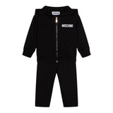 MOSCHINO completo 2 pezzi felpa-pantalone tinta unita Nero per Bambino MUK04YX NERO MOSCHINO 