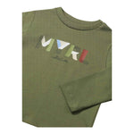 MAYORAL shrit girocollo tinta unita con stampa in contrasto Verde per Bambino 108JXX VERDE MAYORAL 