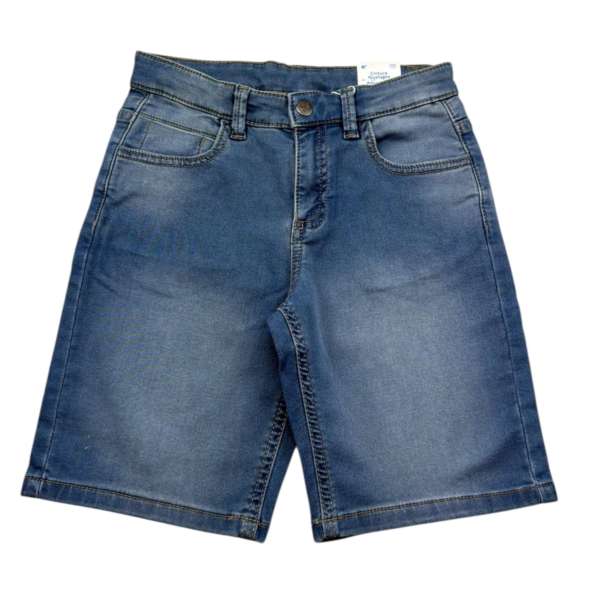 Mayoral Bermuda In Denim Tinta Unita con Girovita Regolabile per Bambino 3218 BLU MAYORAL 