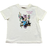 Saint Barth T-Shirt Girocollo Tinta Unita con Stampa per Bambina MINNIE PANNA SAINT BARTH 