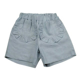 La Stupenderia Short Tinta Unita con Elastico In Vita per Bambina TJBR74XJ AZZURRO LA STUPENDERIA 