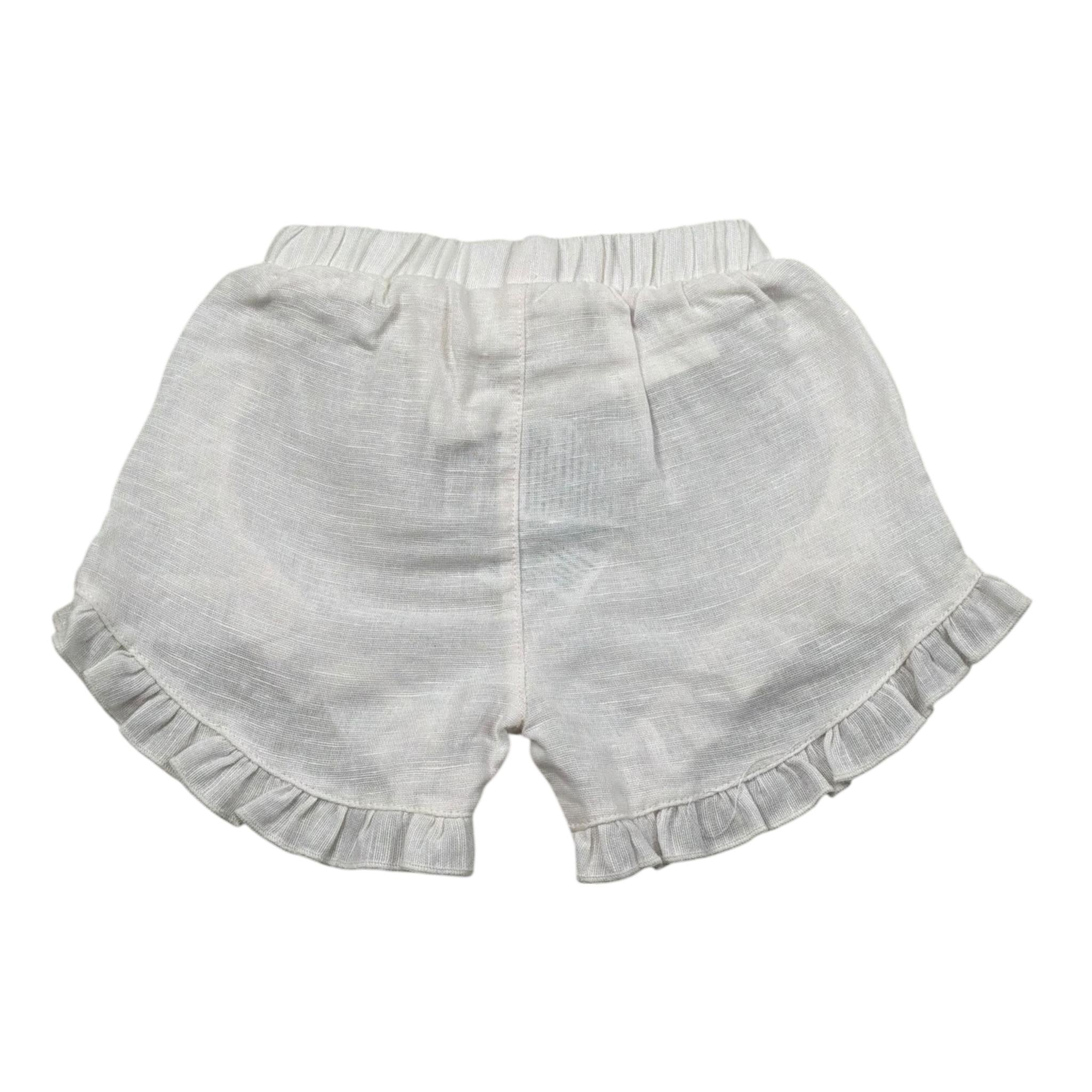 Play Up Short Tinta Unita con Elastico In Vita per Neonata PA022AQ11700 BIANCO PLAY UP 