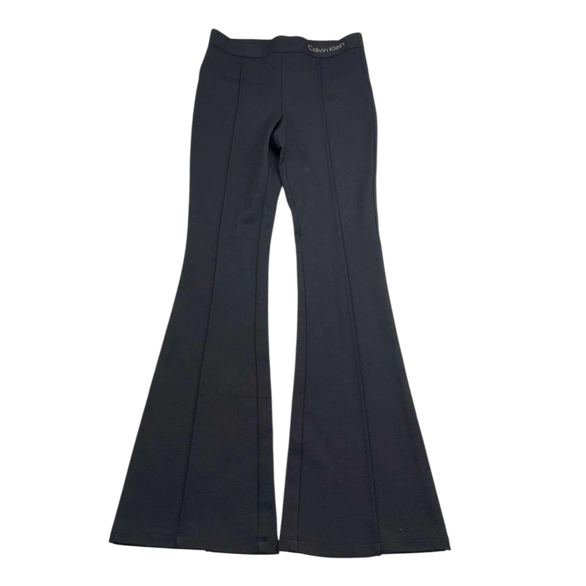 Calvin Klein Pantalone Tinta Unita Modello A Zampa con Logo per Bambina IG0IG02874 NERO CALVIN KLEIN 