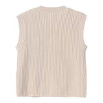 Il Gufo Gilet Tinta Unita In Maglia per Bambina P25GL096M109 BEIGE IL GUFO 