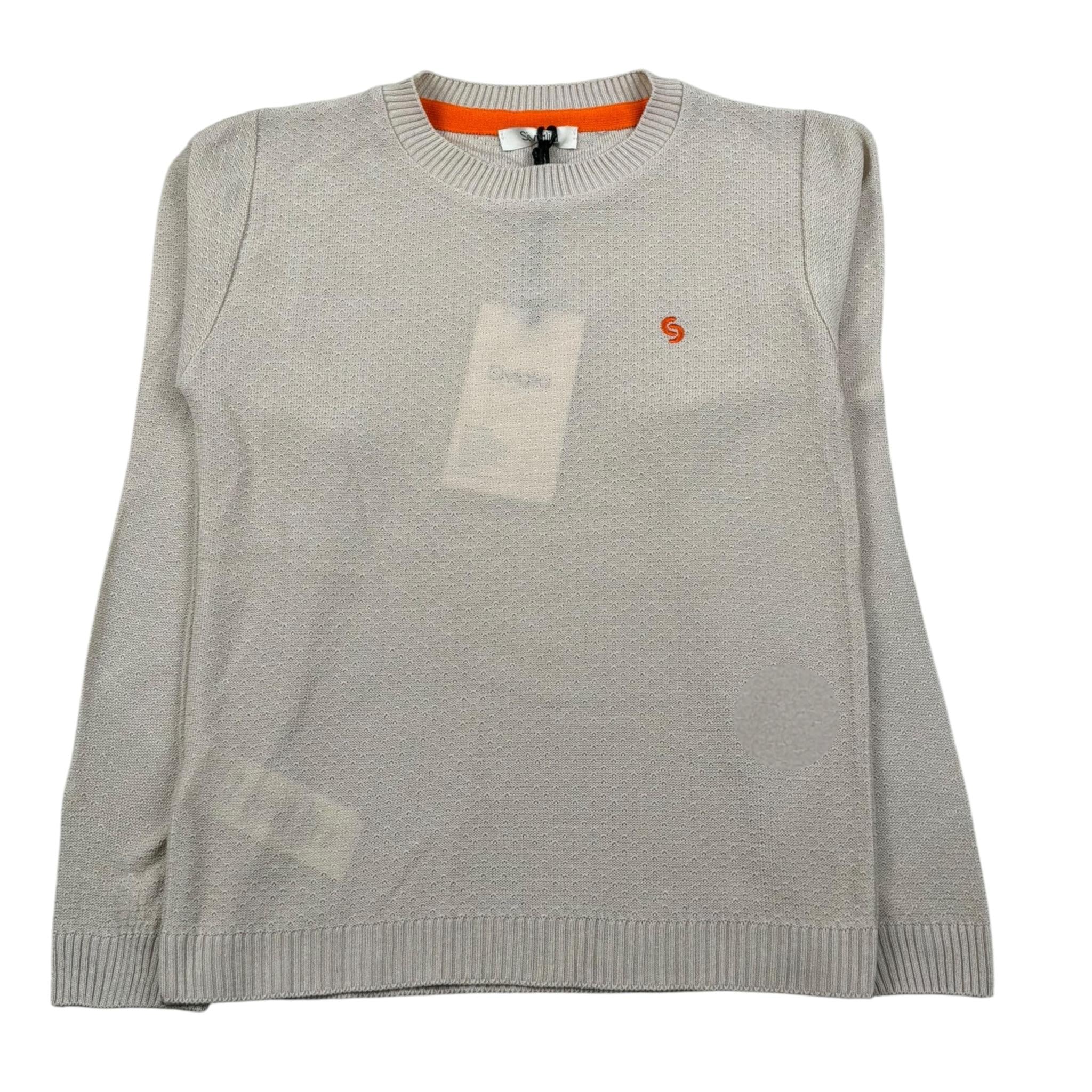 Siviglia Maglia Girocollo Tinta Unita con Ricamo Logo per Bambino SVJSW17219 BEIGE SIVIGLIA 