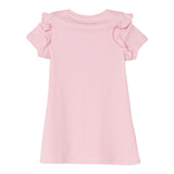 Guess Abito Giromanica Tinta Unita con Stampa per Bambina K5RK00KA6W4 ROSA GUESS 