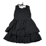 Gaelle Abito Giromanica Tinta Unita con Trafori per Bambina 2746V00398X NERO GAELLE 