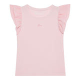 Guess T-Shirt Tinta Unita con Tulle per Bambina K5RI22K6YW4 ROSA GUESS 