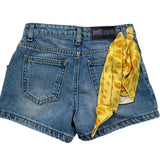 Just Cavalli Short In Denim Tinta Unita con Foulard per Bambina JGP26160SH BLU JUST CAVALLI 