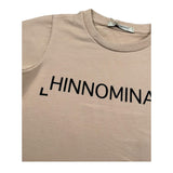 Hinnominate T-Shirt Girocollo Tinta Unita con Stampa per Bambina 3642M00032 BEIGE HINNOMINATE 