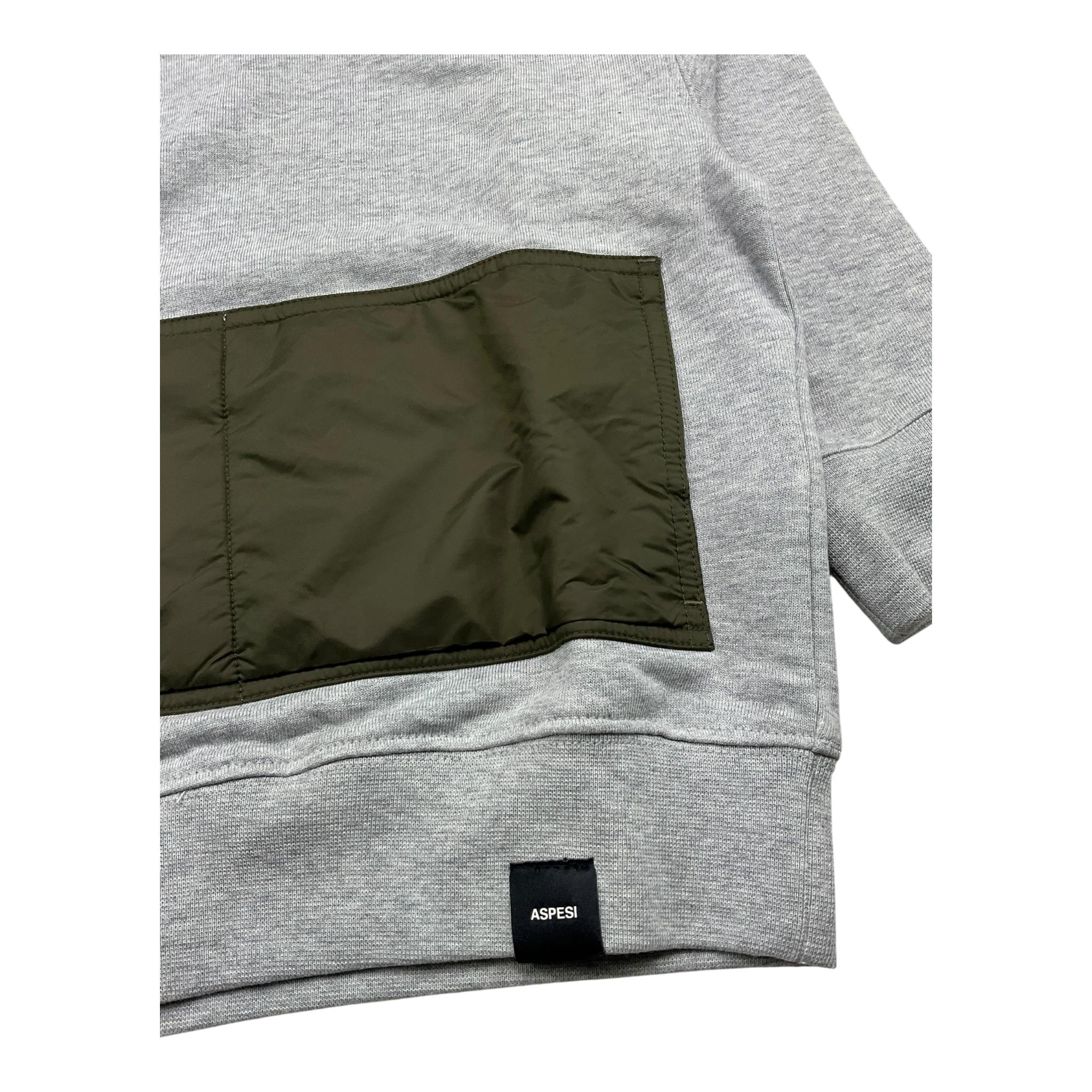 ASPESI felpa tinta unita con cappucci in contrasto Grigio per Bambino F24037MFM0123 GRIGIO ASPESI 