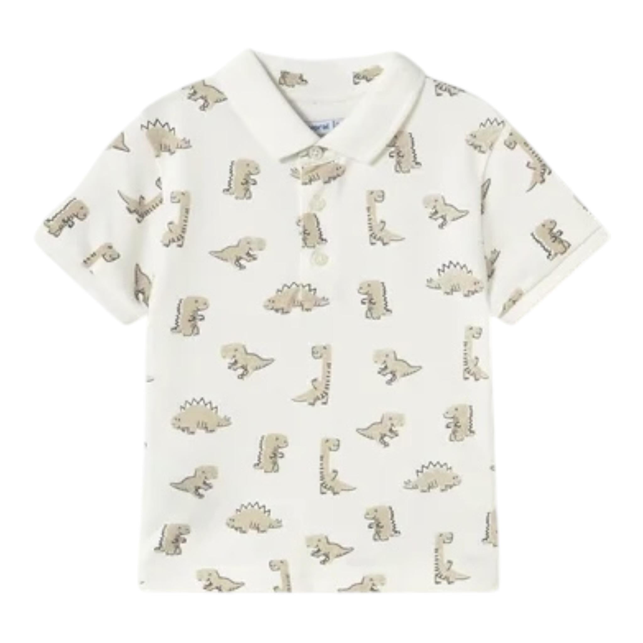 Mayoral Camicia Mezza Manica Fantasia A Righe per Bambino 1112XJ BIANCO MAYORAL 